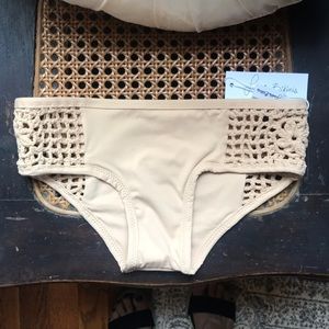 Frankie’s Bikinis crocheted bottom.